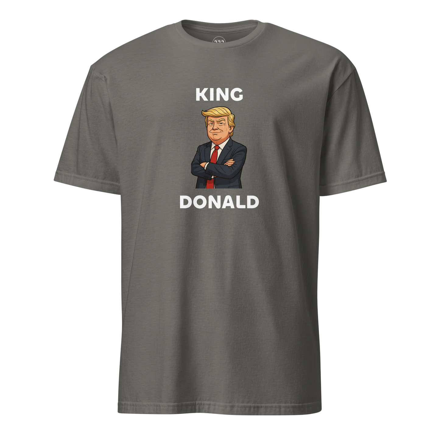 King Donald novelty t-shirt charcoal