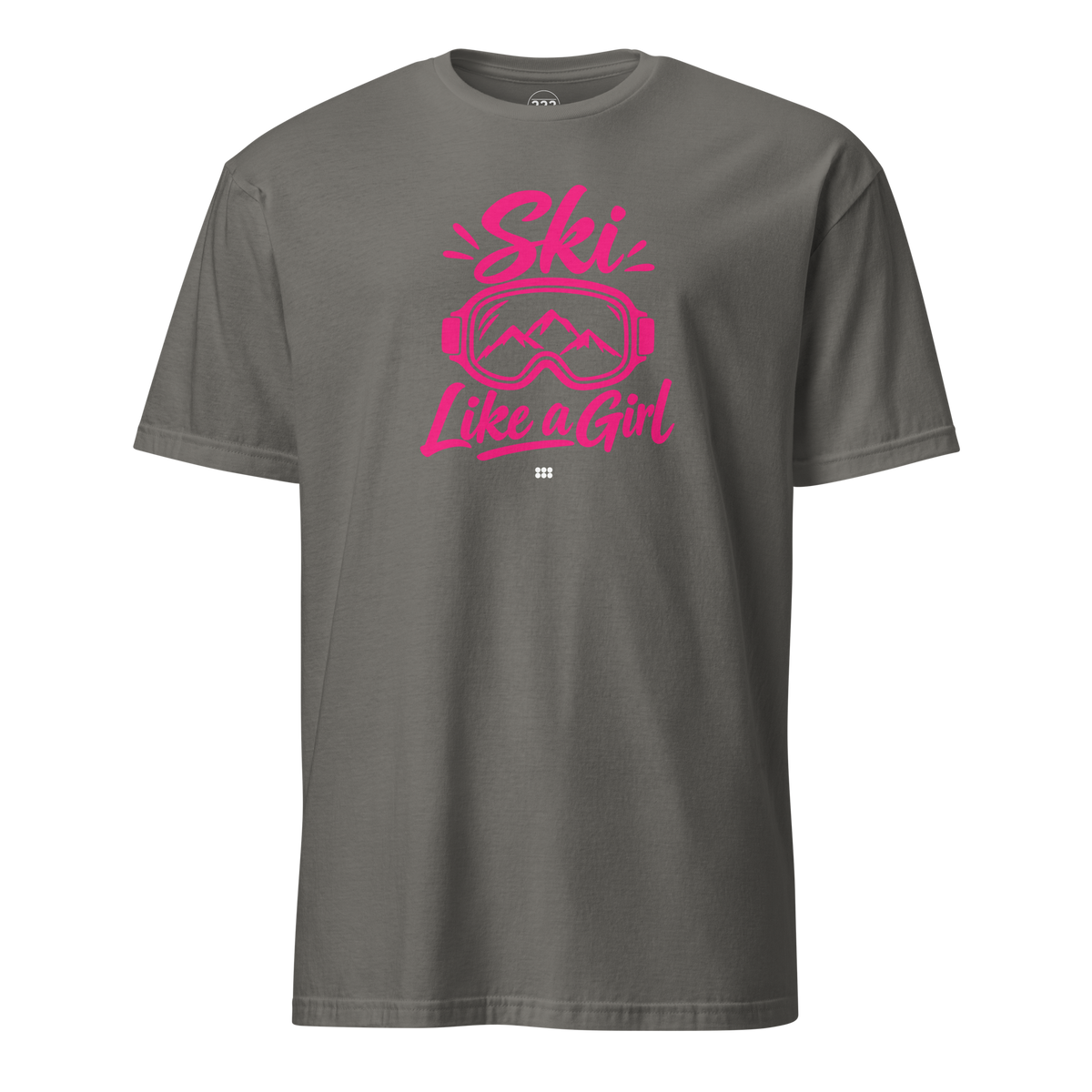 Ski Like A Girl T-Shirt Charcoal | 222 Threads