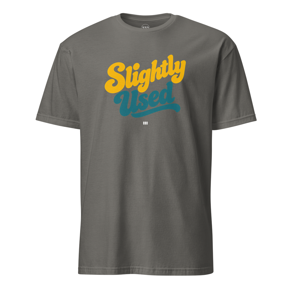 Slightly Used T-Shirt (Green/Yellow) Charcoal | 222 Threads