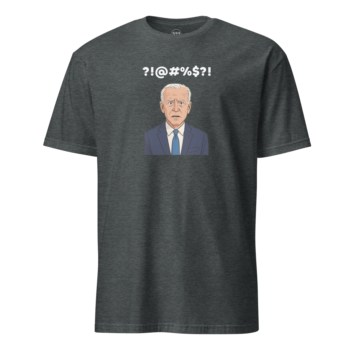 Confused novelty t-shirt dark heather