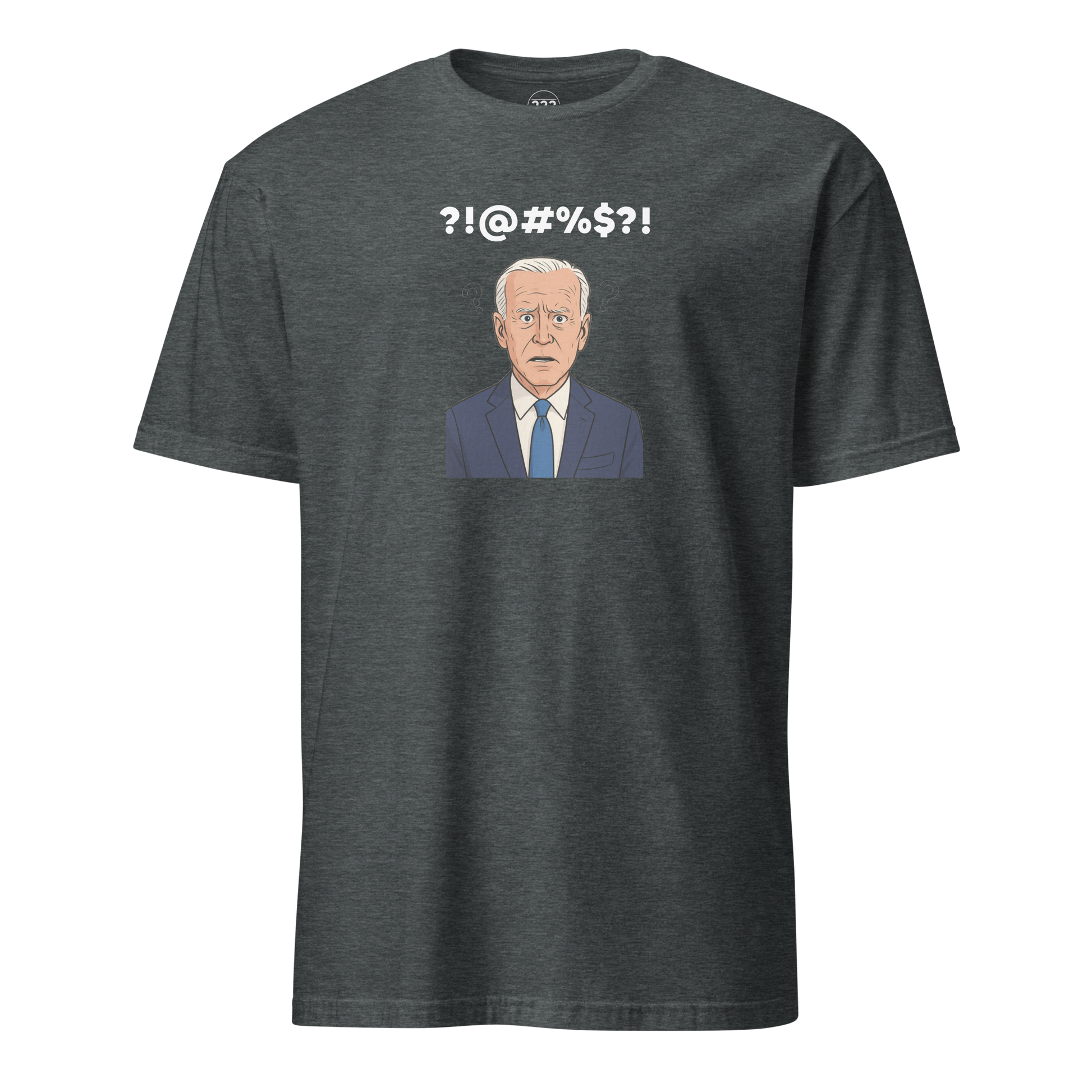 Confused novelty t-shirt dark heather