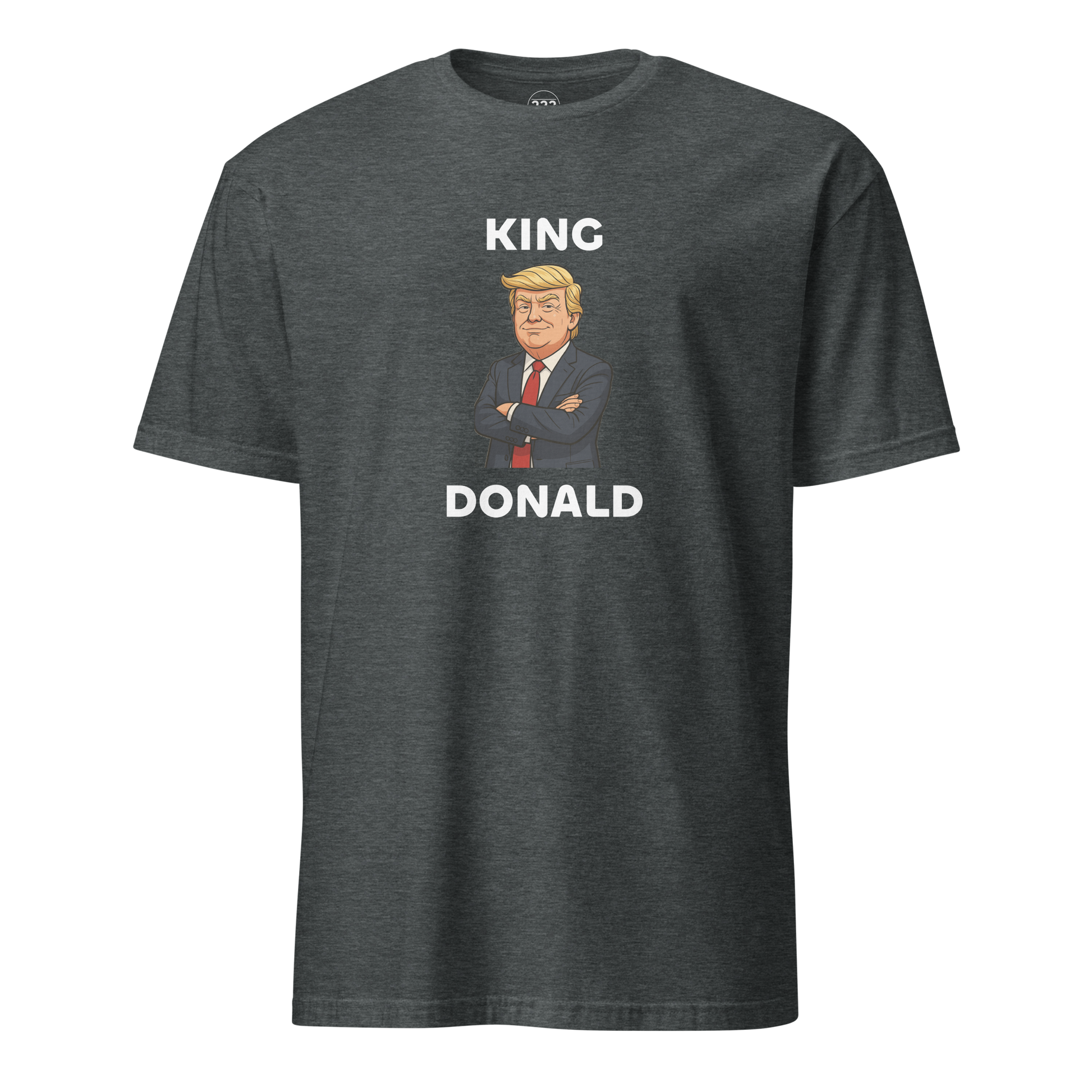 King Donald novelty t-shirt dark heather