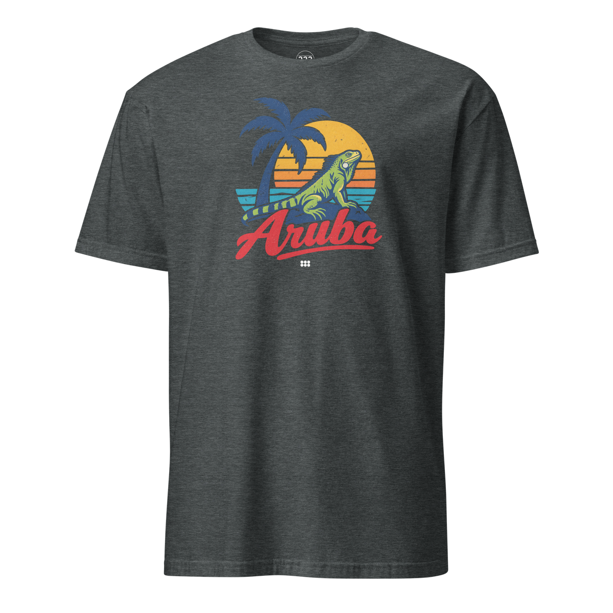 Aruba Iguana T-Shirt Dark Heather | 222 Threads