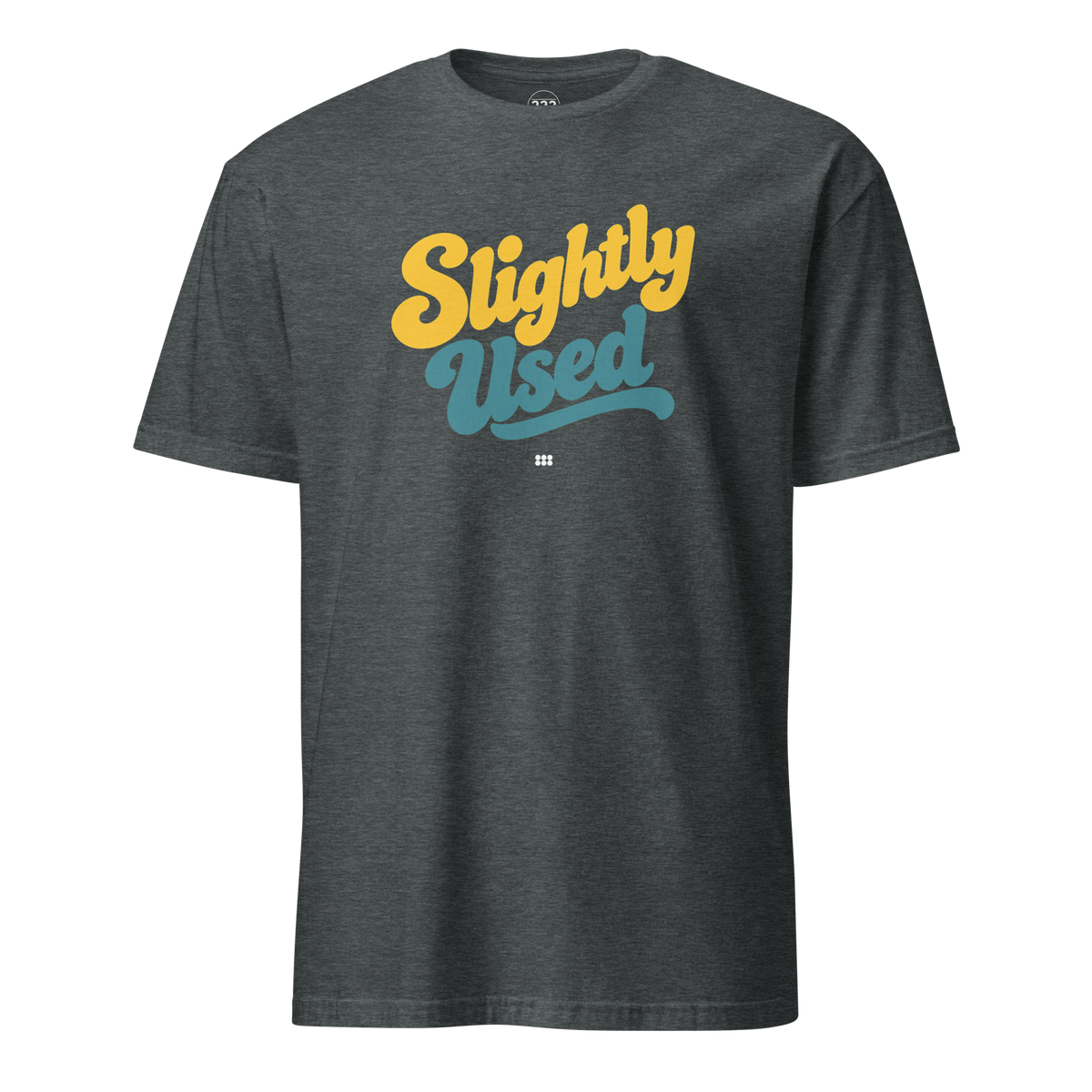Slightly Used T-Shirt (Green/Yellow) Dark Heather | 222 Threads