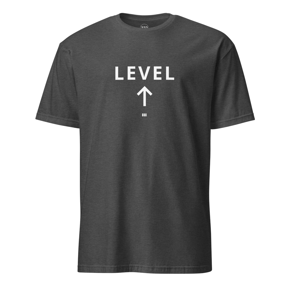 Level Up T-Shirt Dark Heather Grey | 222 Threads