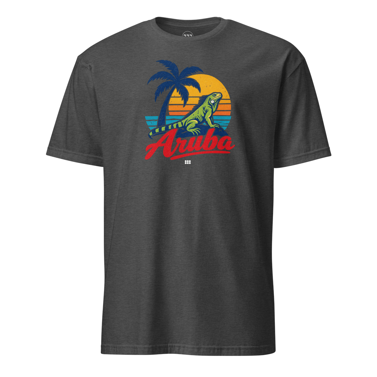 Aruba Iguana T-Shirt Dark Heather Grey | 222 Threads