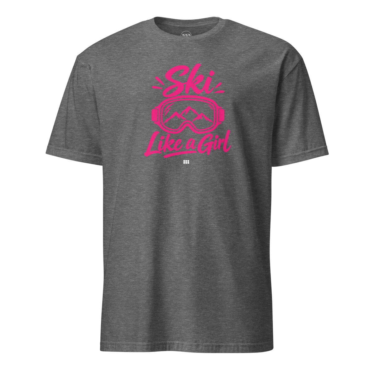 Ski Like A Girl T-Shirt Graphite Heather | 222 Threads