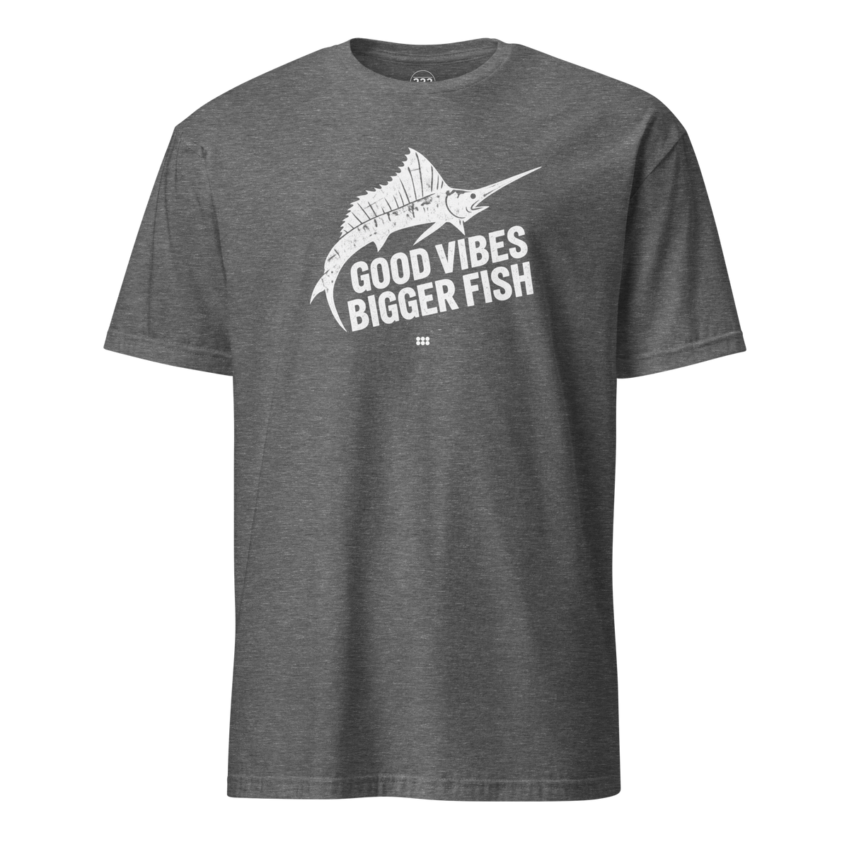 Good Vibes Bigger Fish T-Shirt Graphite Heather | 222 Threads
