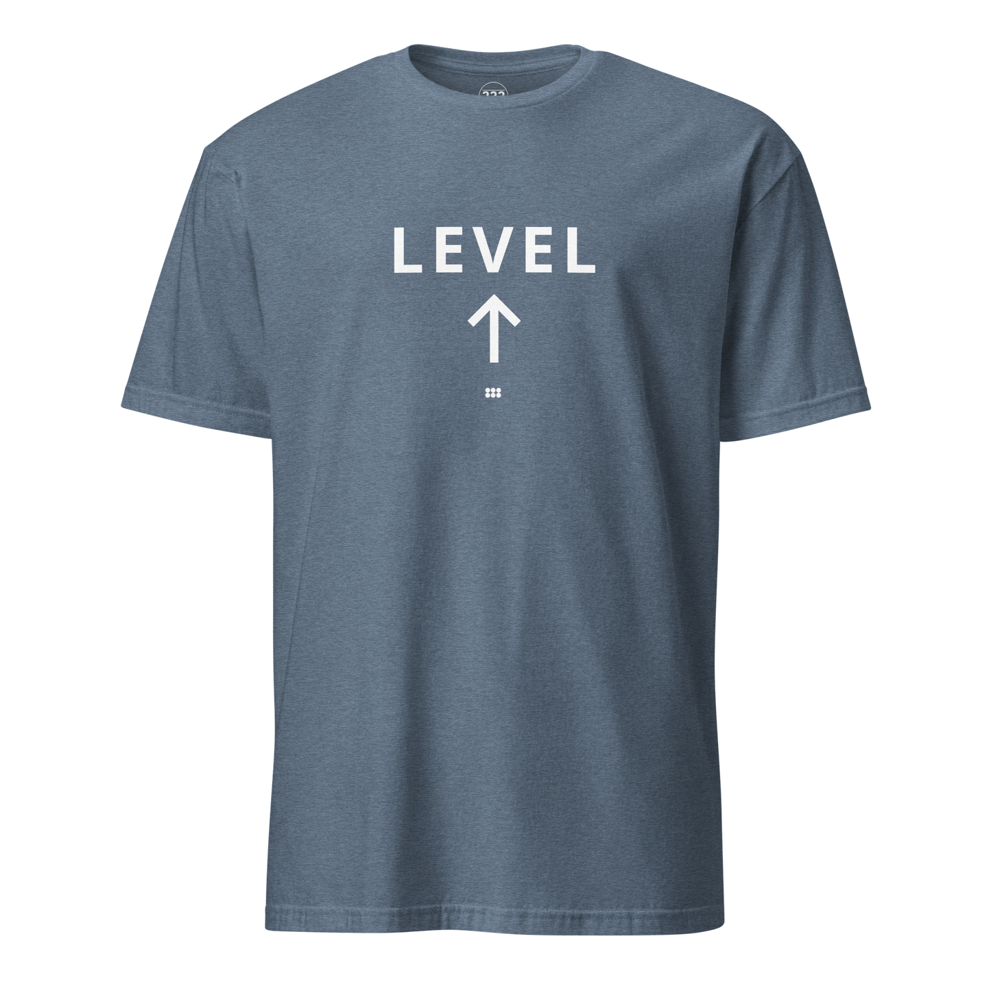 Level Up T-Shirt Heather Indigo | 222 Threads