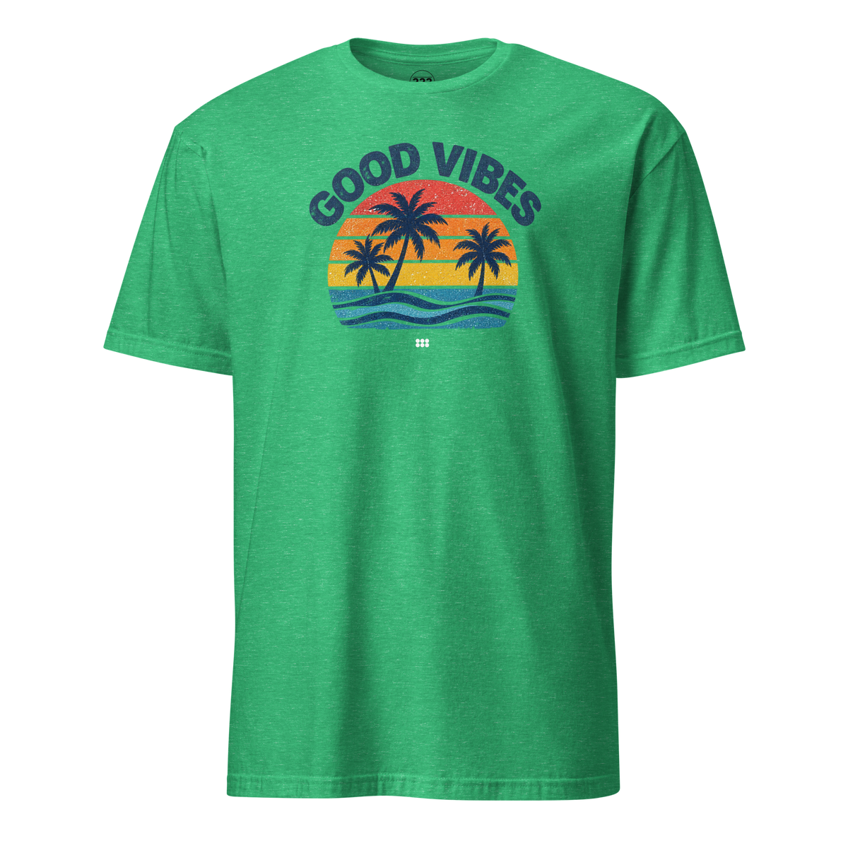 Good Vibes T-Shirt Heather Irish Green | 222 Threads