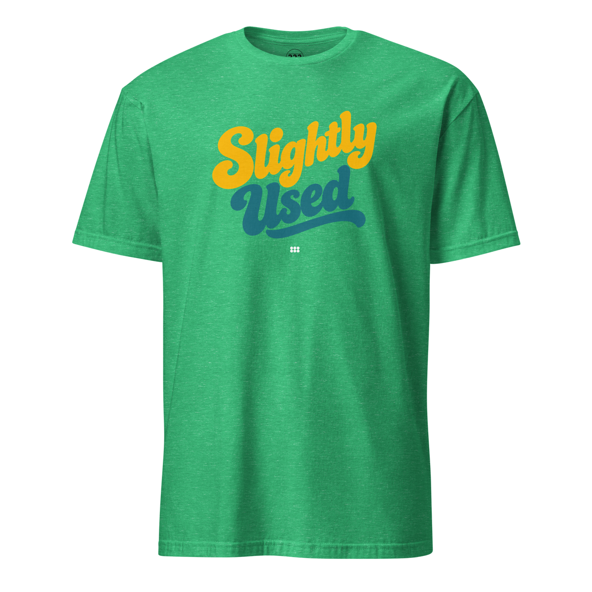 Slightly Used T-Shirt (Green/Yellow) Heather Irish Green | 222 Threads