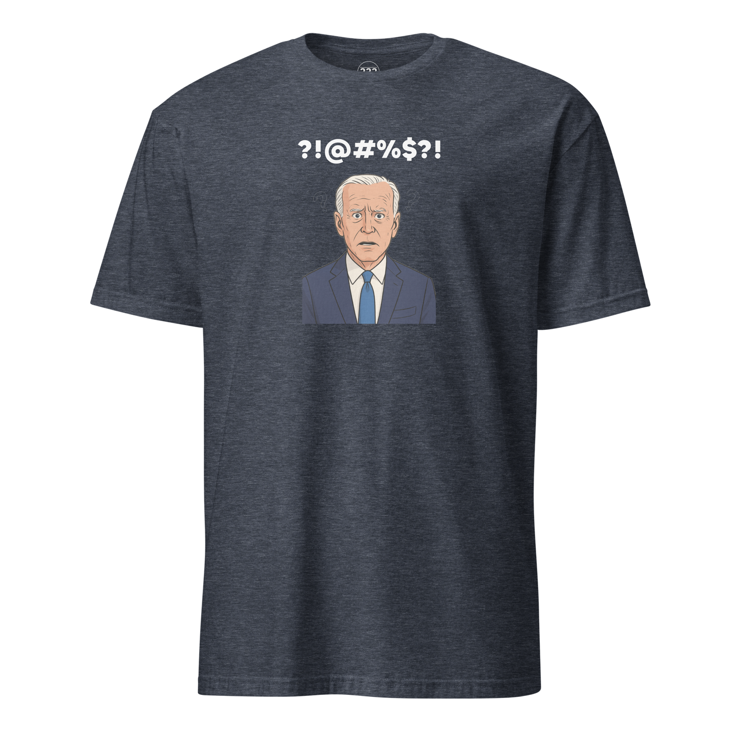 Confused novelty t-shirt navy heather