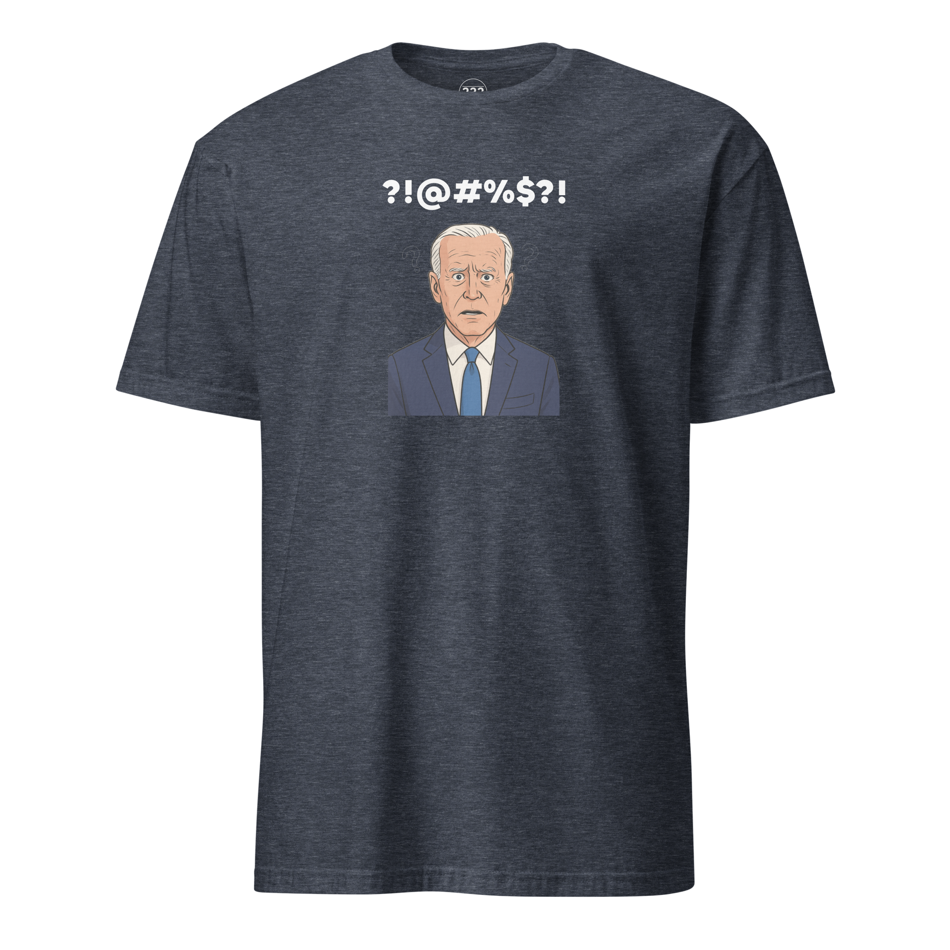 Confused novelty t-shirt navy heather