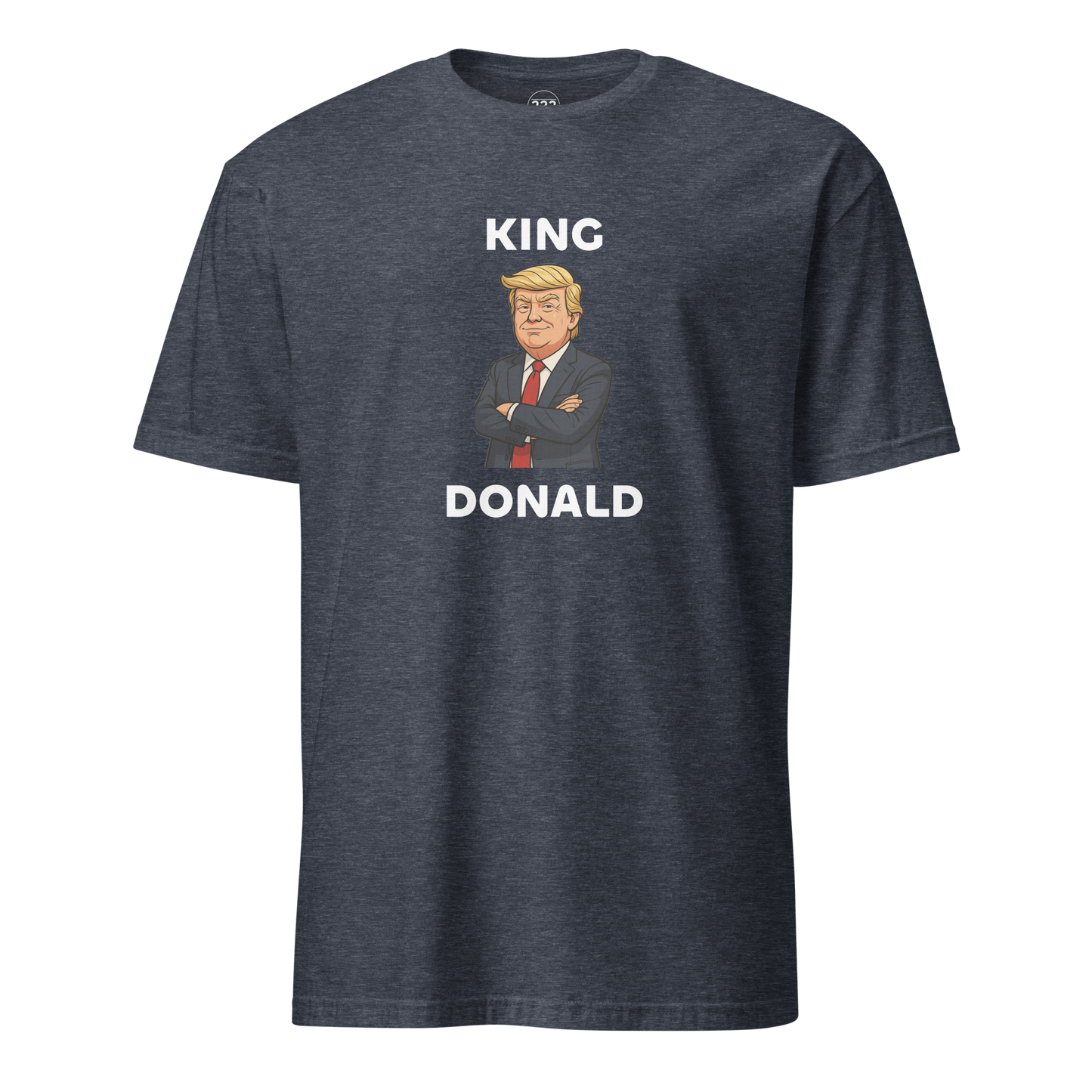 King Donald novelty t-shirt heather navy