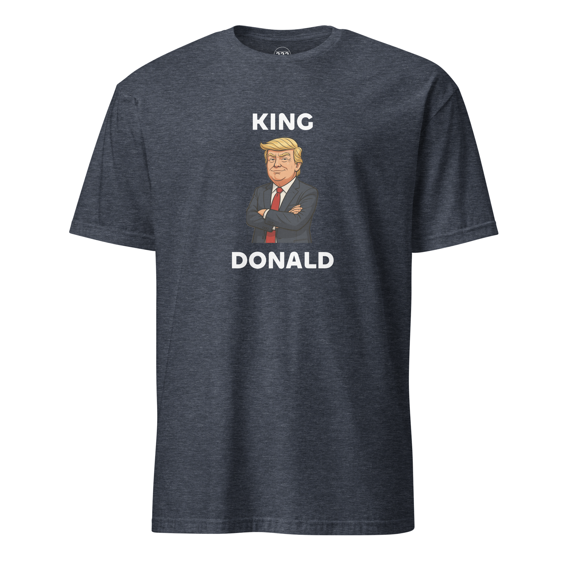 King Donald novelty t-shirt heather navy