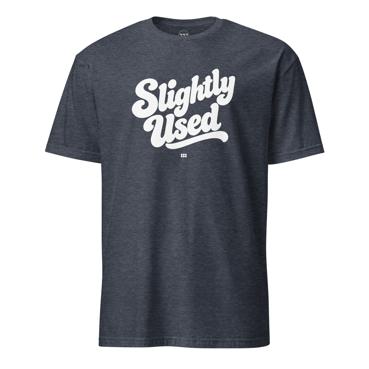 Slightly Used T-Shirt Heather Navy | 222 Threads