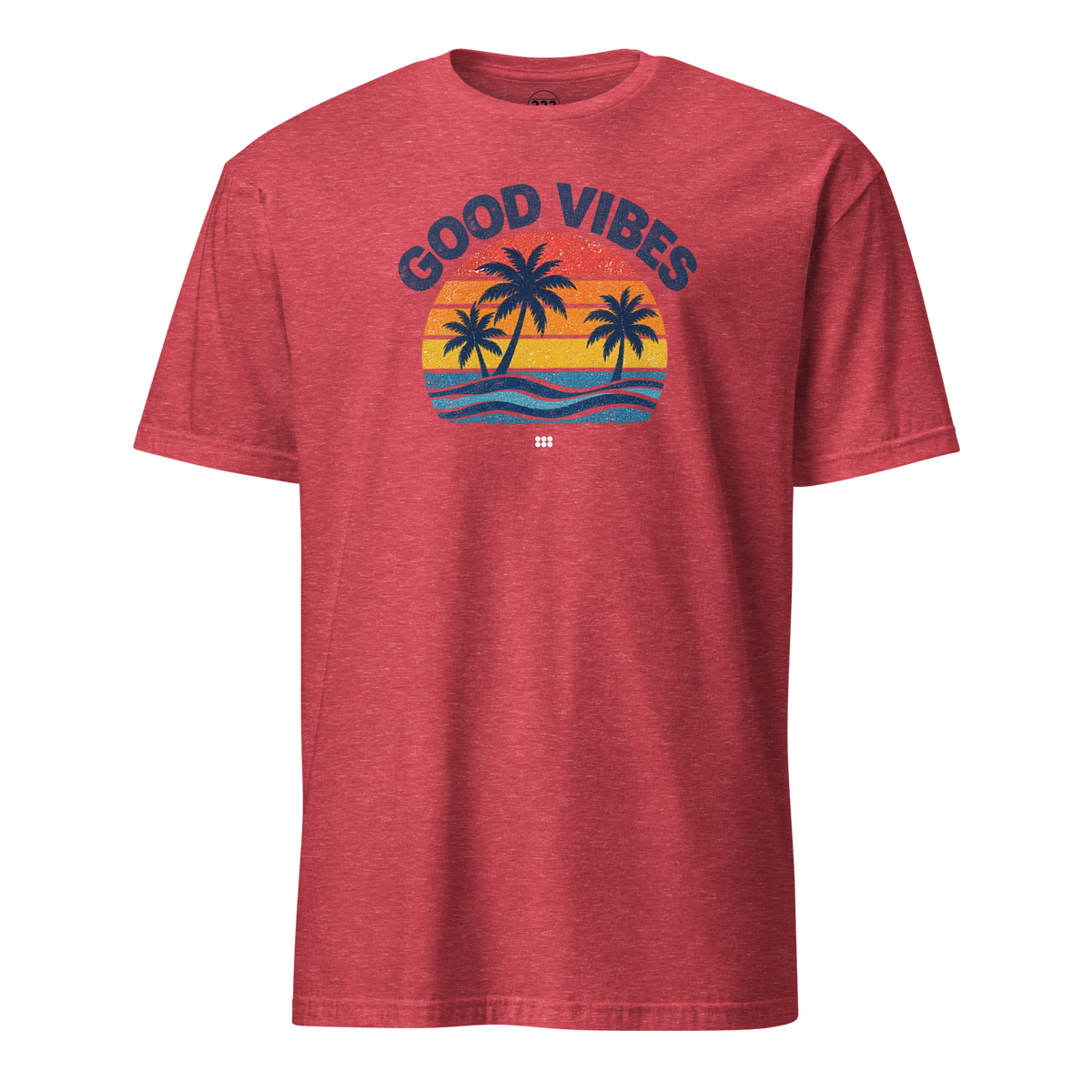 Good Vibes T-Shirt Heather Red | 222 Threads
