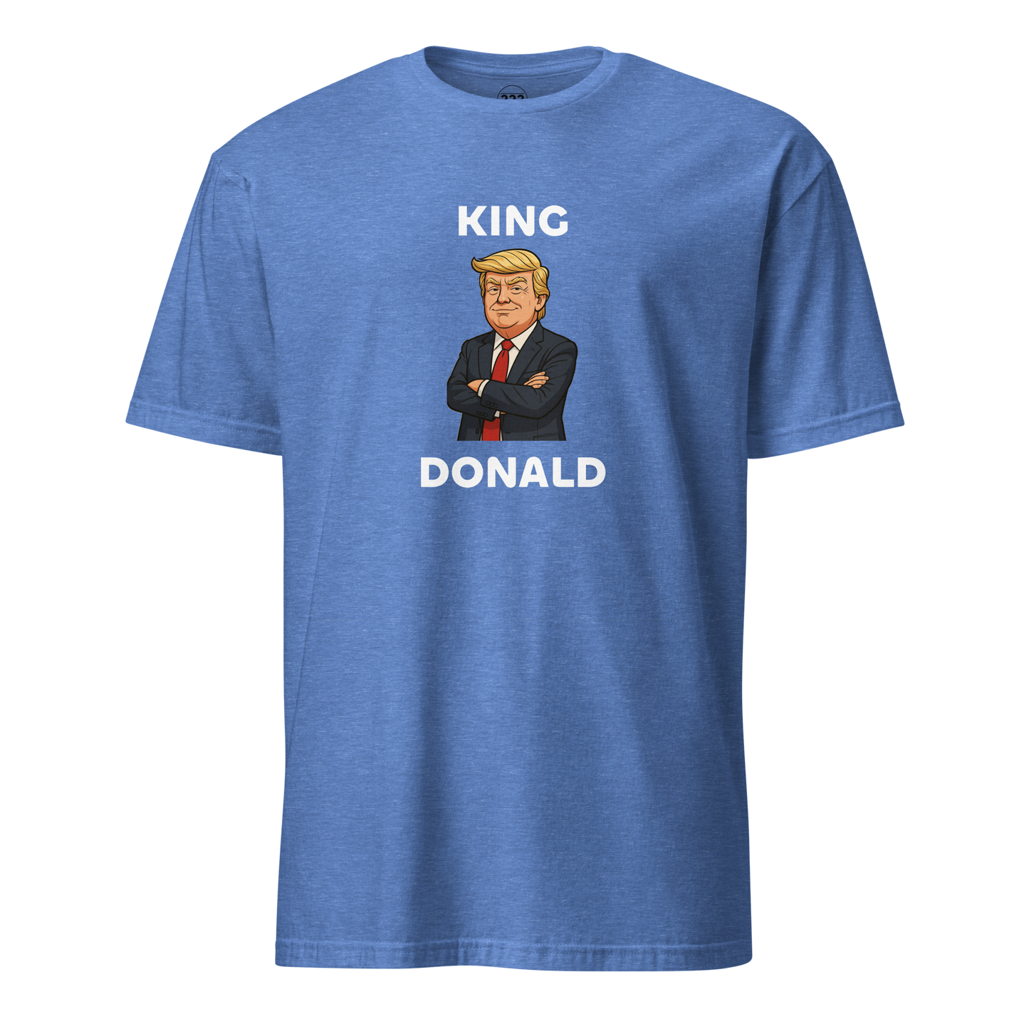 King Donald novelty t-shirt heather royal