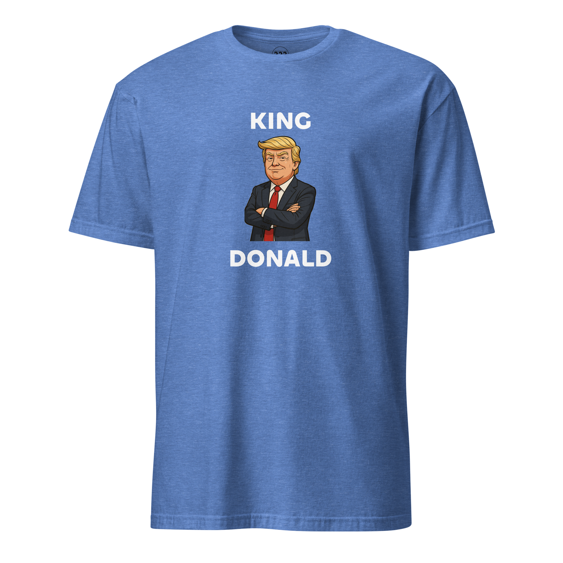 King Donald novelty t-shirt heather royal