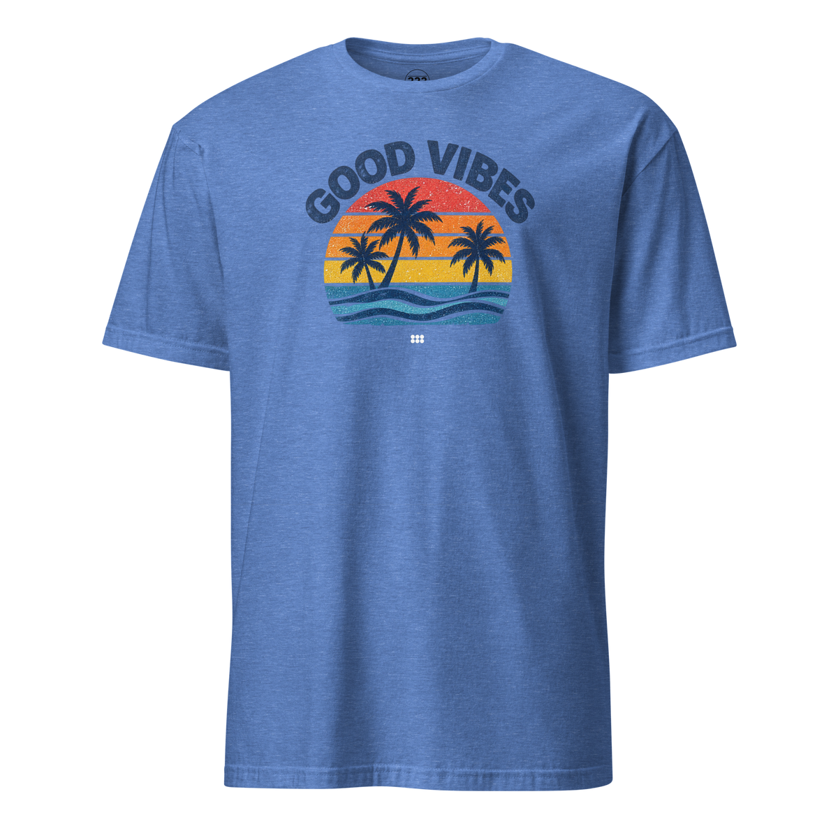 Good Vibes T-Shirt Heather Royal | 222 Threads