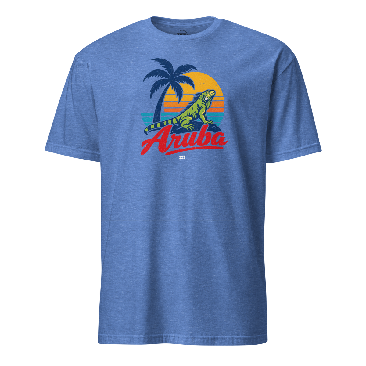 Aruba Iguana T-Shirt Heather Royal | 222 Threads