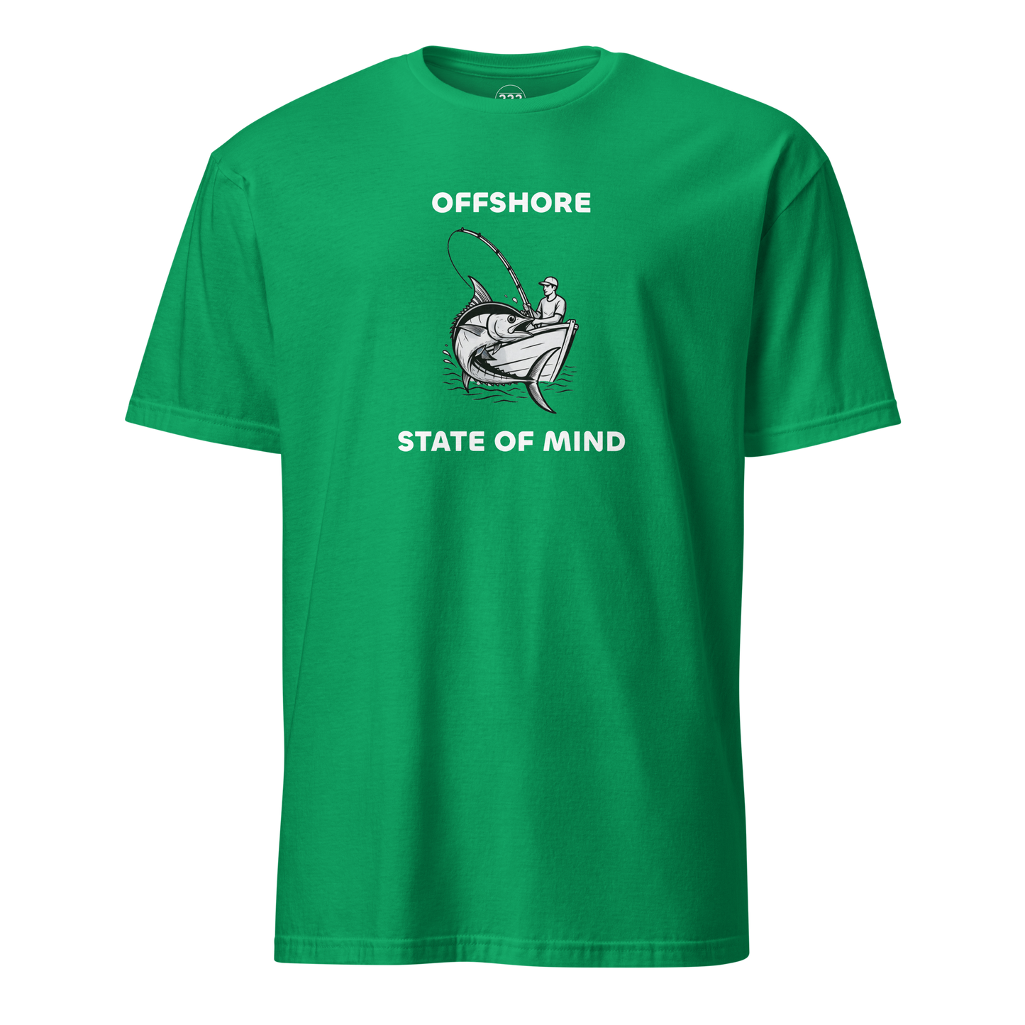 Offshore State Of Mind Fishing Novelty T-Shirt Irish Green
