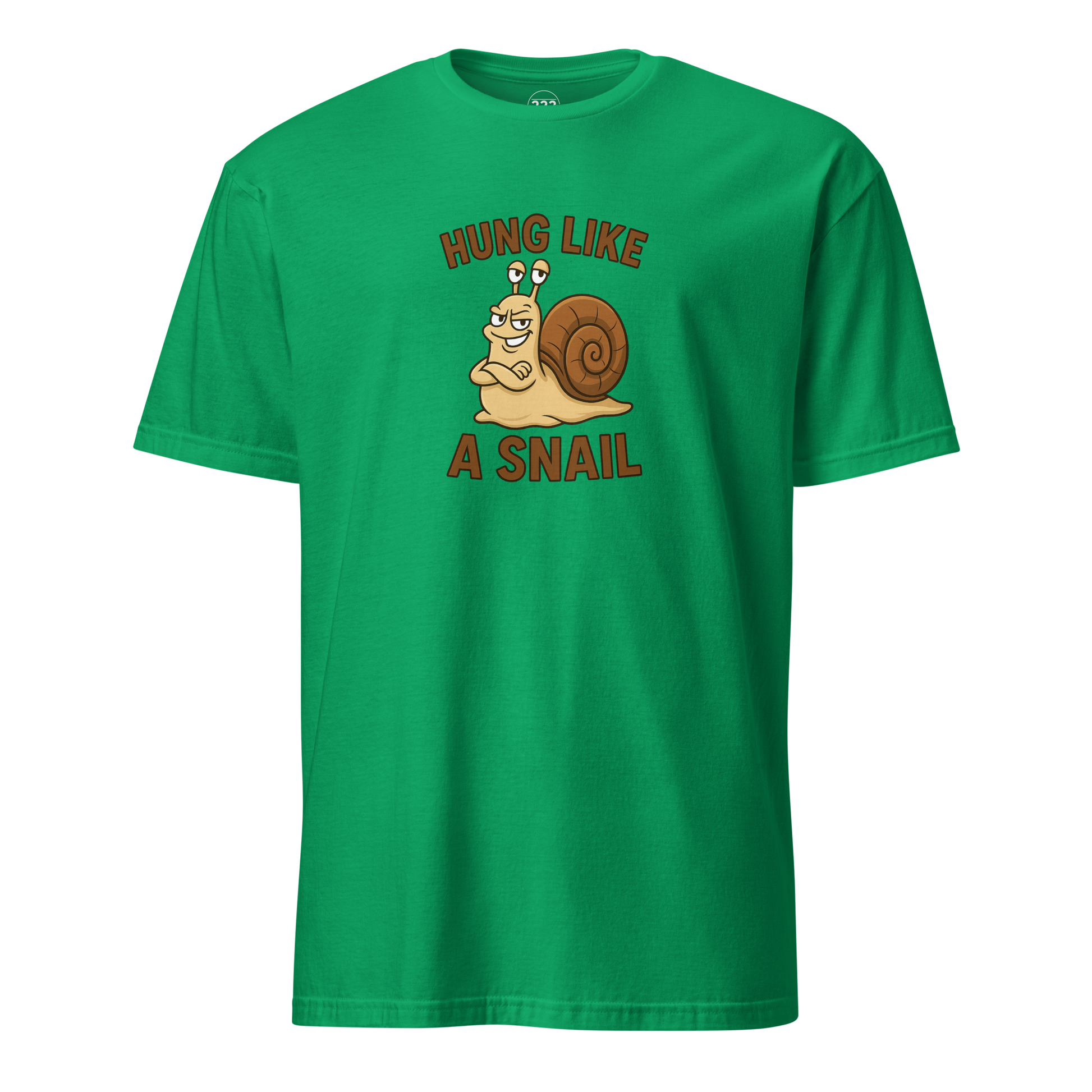 Hung Like A Snail Funny Novelty T-Shirt Irish Green