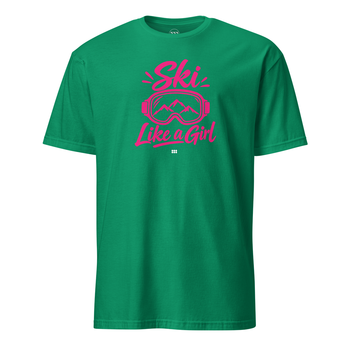 Ski Like A Girl T-Shirt Kelly Green | 222 Threads