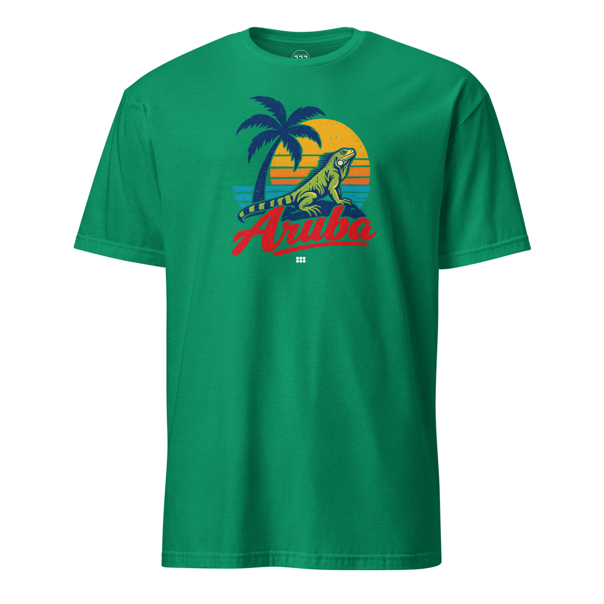 Aruba Iguana T-Shirt Kelly Green | 222 Threads