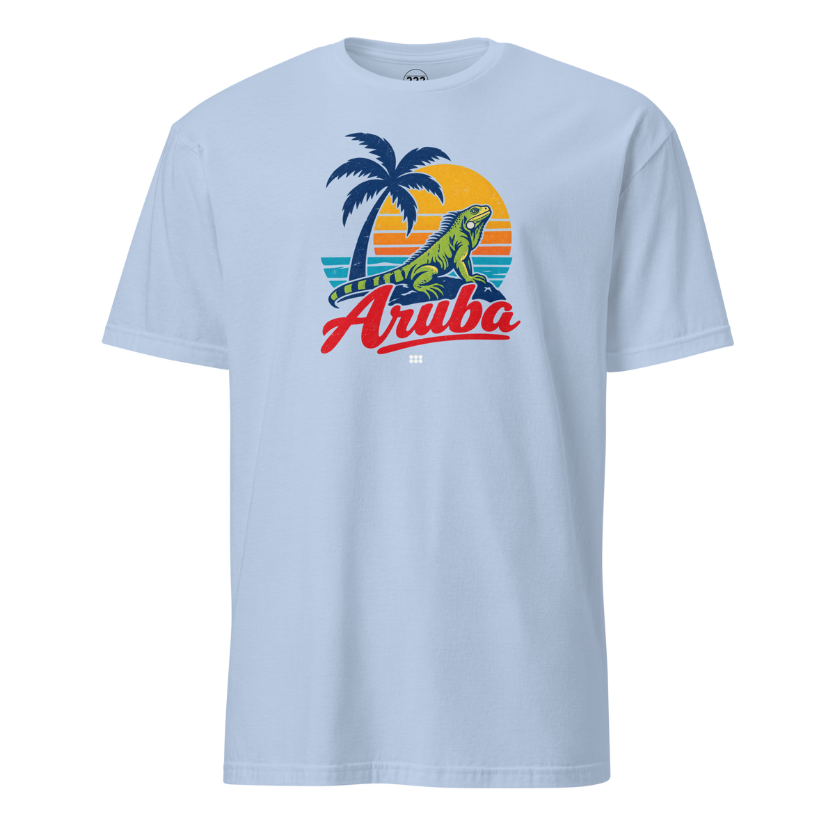 Aruba Iguana T-Shirt Light Blue | 222 Threads