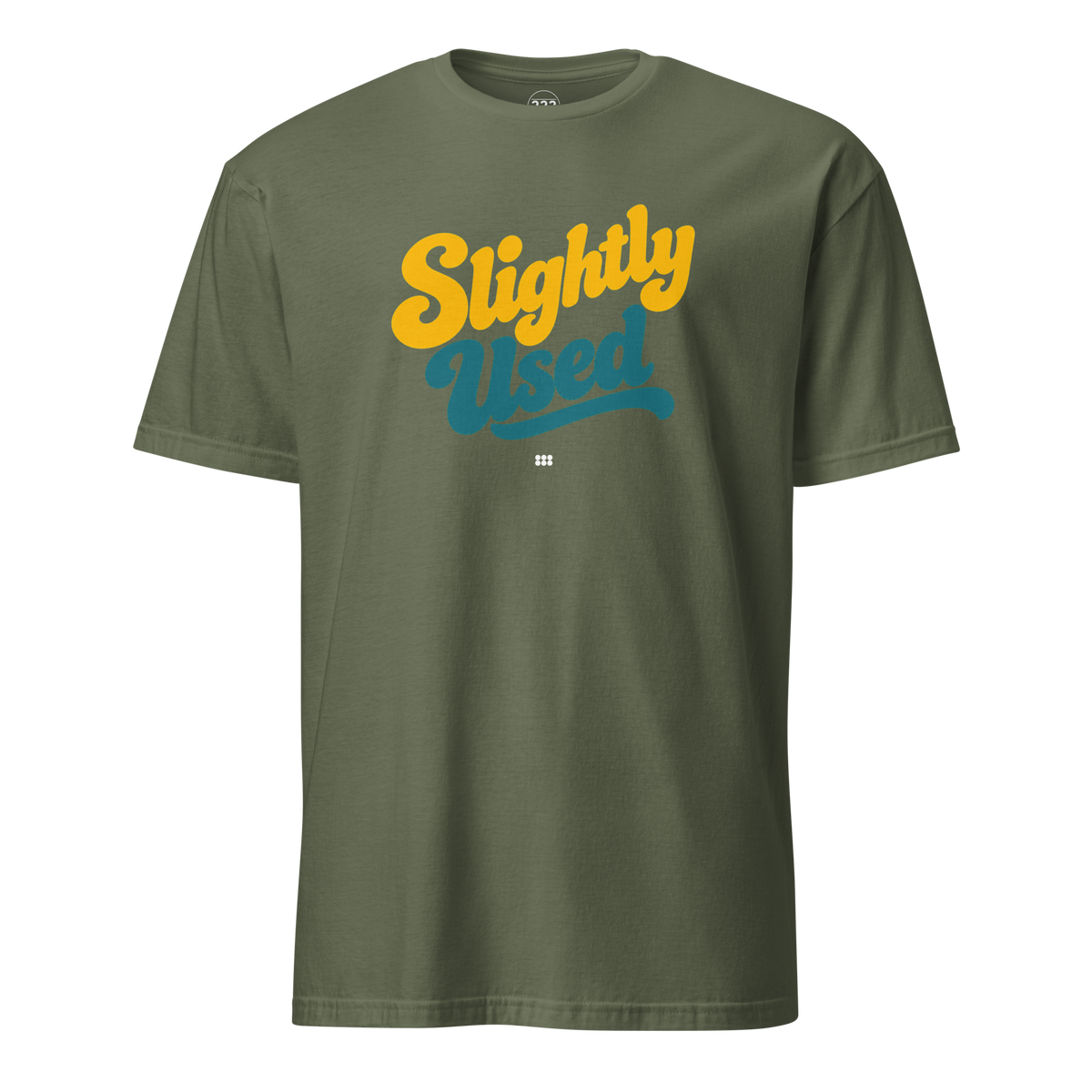 Slightly Used T-Shirt (Green/Yellow) Military Green | 222 Threads