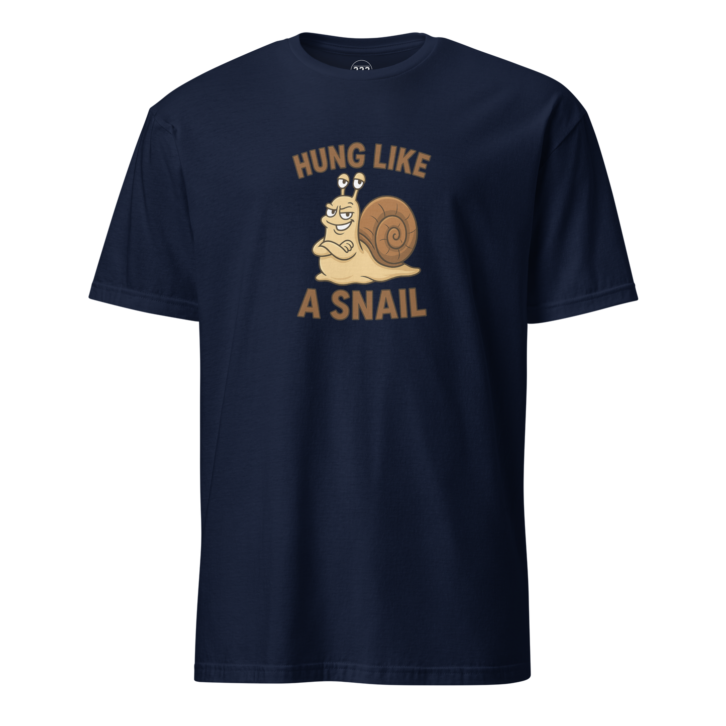 Hung Like A Snail Funny Novelty T-Shirt Navy
