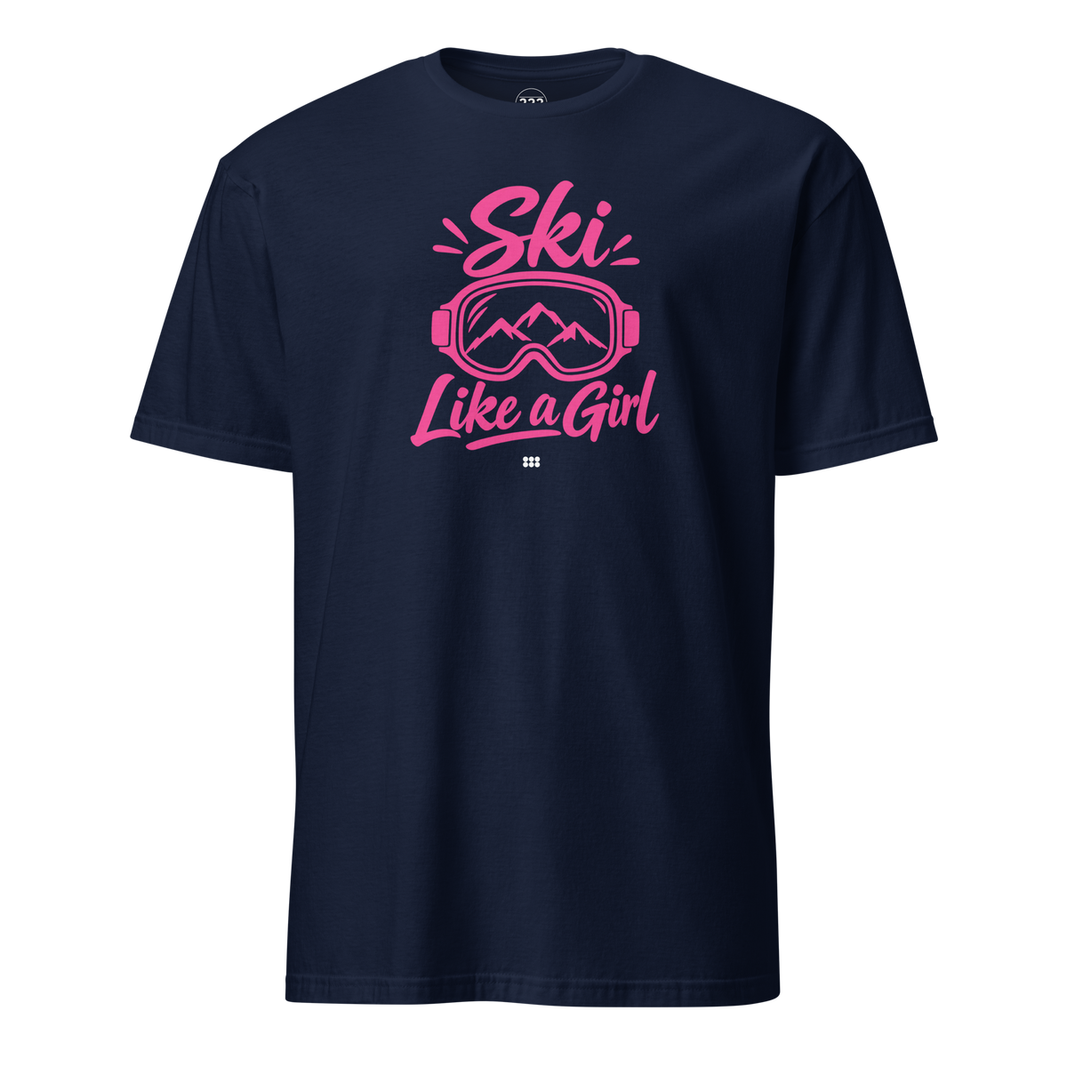 Ski Like A Girl T-Shirt Navy | 222 Threads