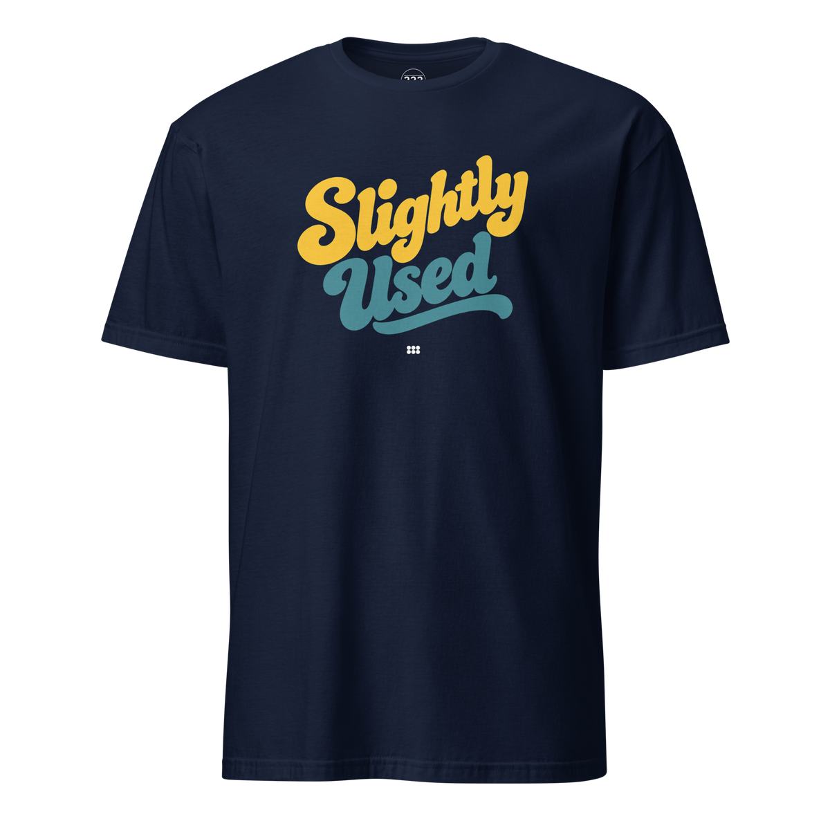 Slightly Used T-Shirt (Green/Yellow) Navy | 222 Threads