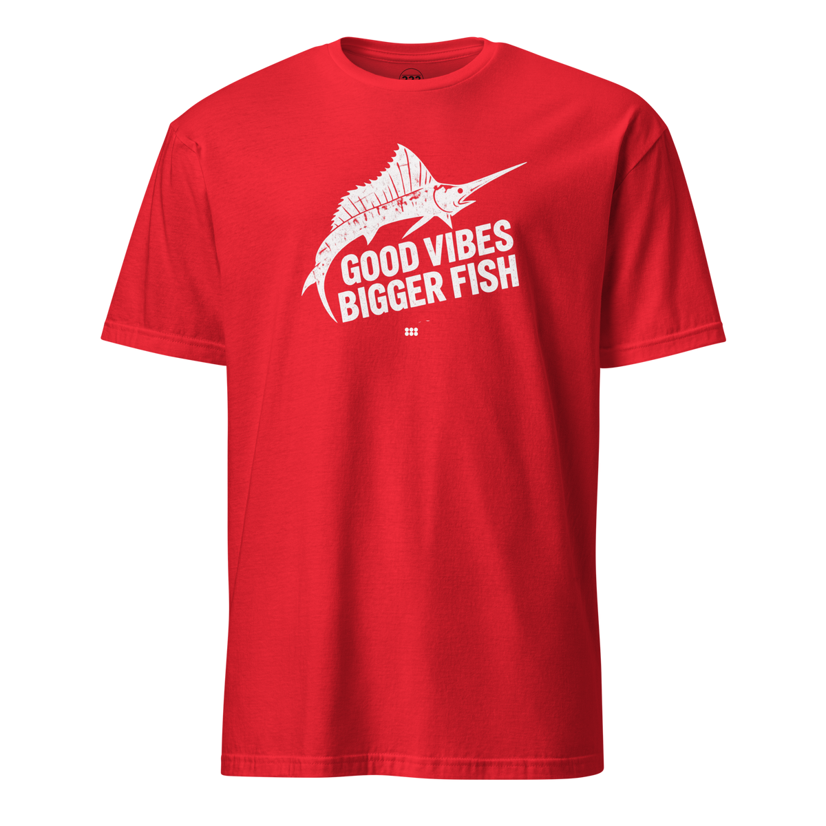 Good Vibes Bigger Fish T-Shirt Red | 222 Threads