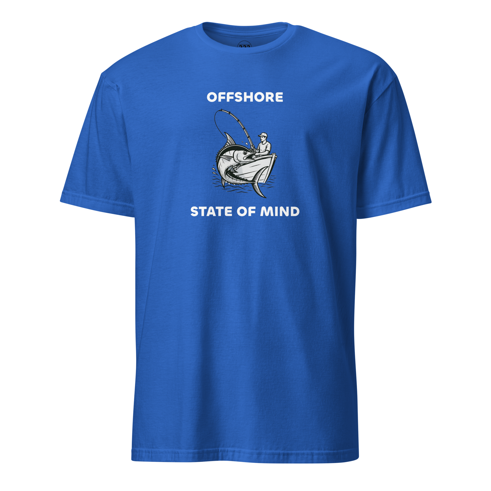 Offshore State Of Mind Fishing Novelty T-Shirt Royal