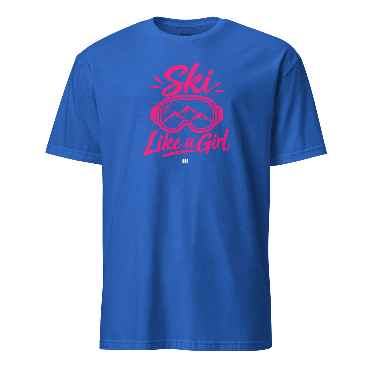 Ski Like A Girl T-Shirt Royal | 222 Threads