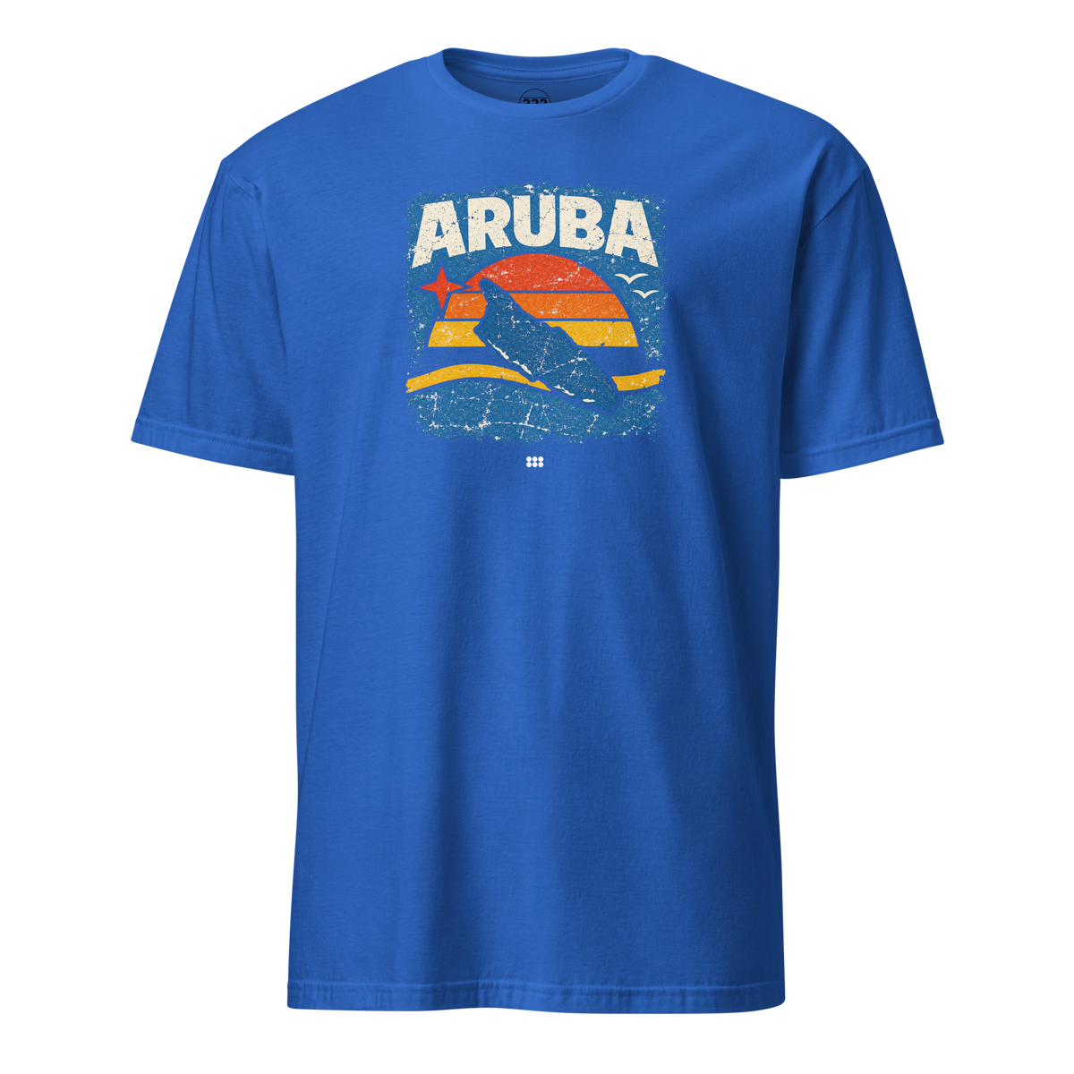 Aruba Distressed Island T-Shirt Royal | 222 Threads