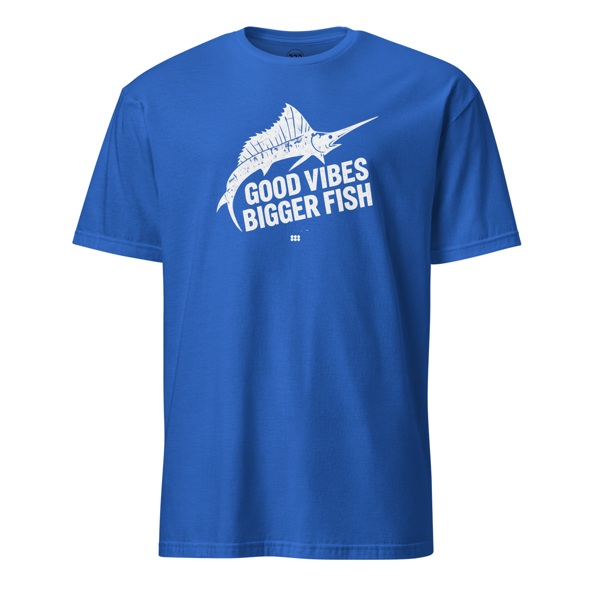 Good Vibes Bigger Fish T-Shirt Royal | 222 Threads
