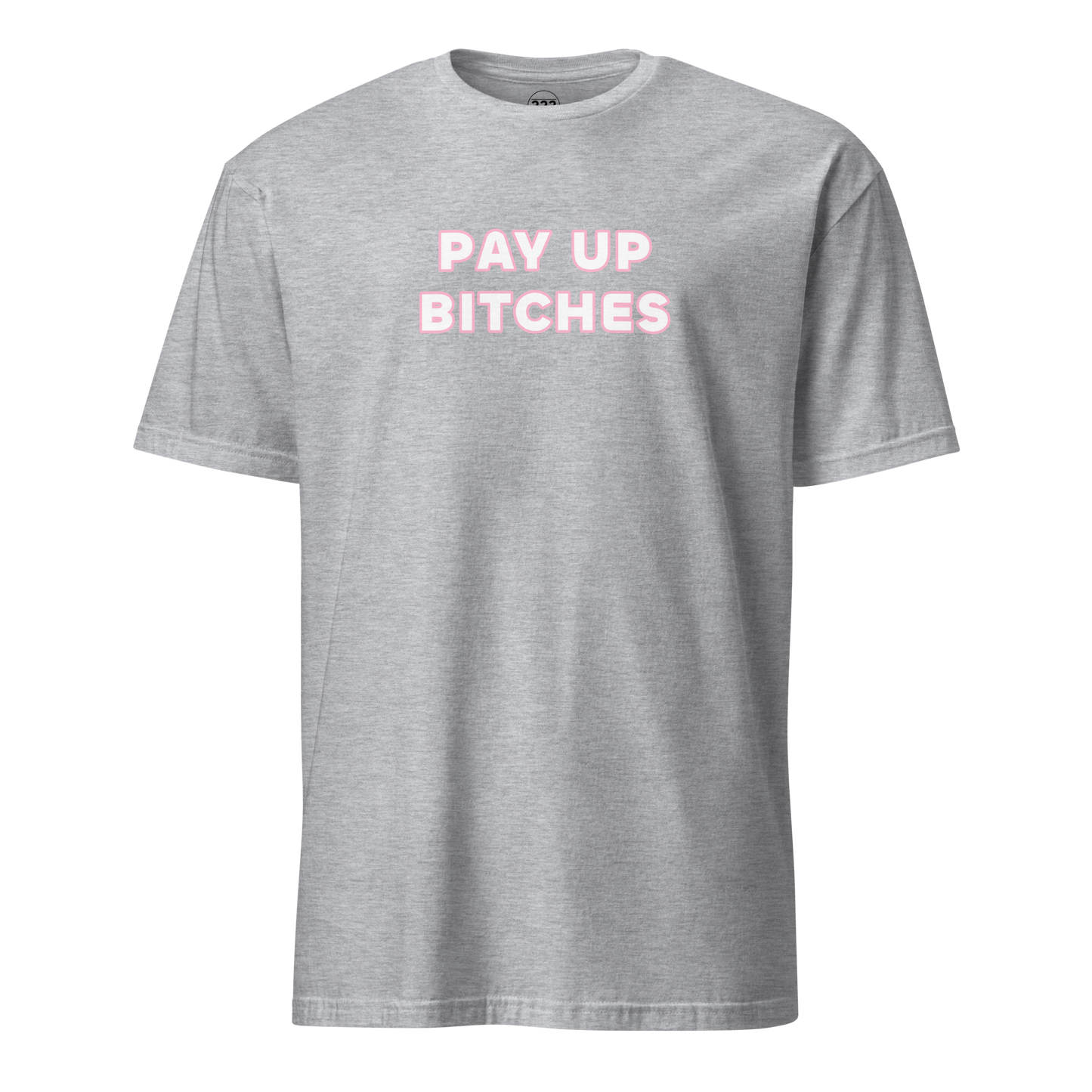Pay Up Bitches Funny Novelty T-Shirt Sport Grey