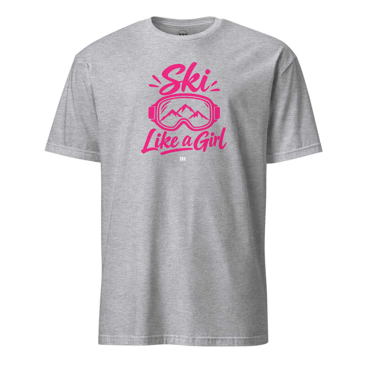 Ski Like A Girl T-Shirt Sport Grey | 222 Threads