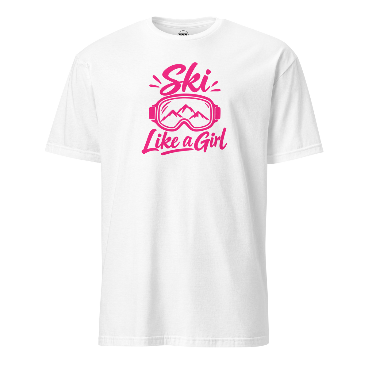 Ski Like A Girl T-Shirt White | 222 Threads