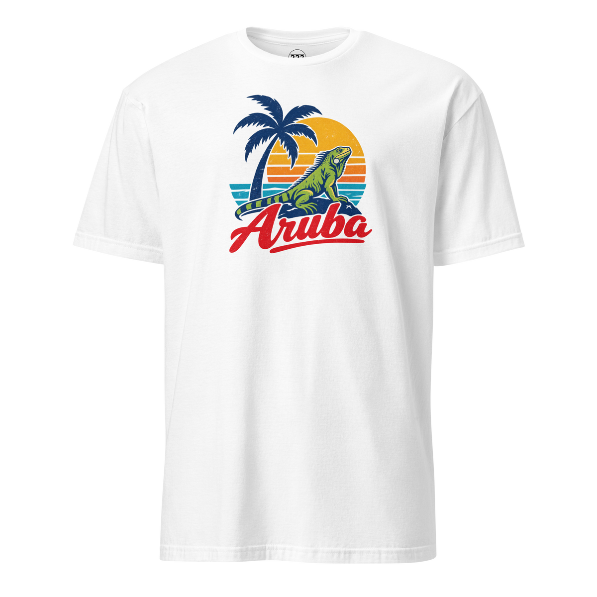 Aruba Iguana T-Shirt White | 222 Threads